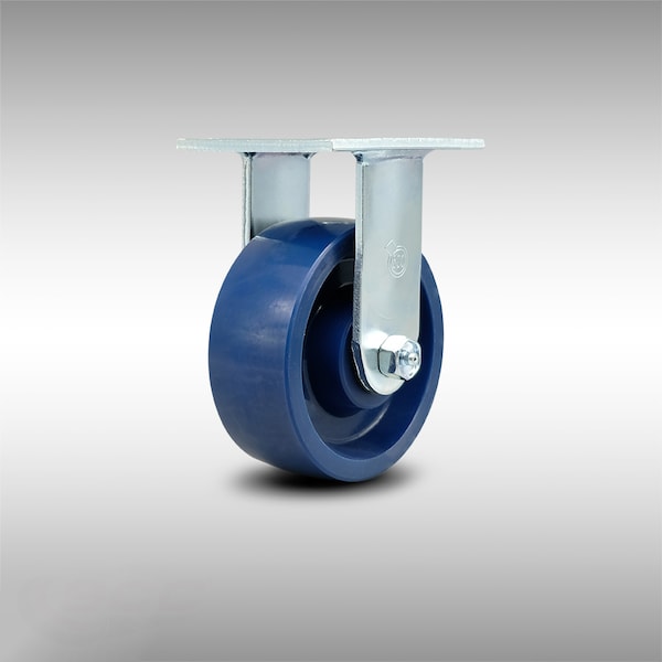 5 Inch Stainless Steel Solid Poly Wheel Rigid Caster with Ball Bearing SCC